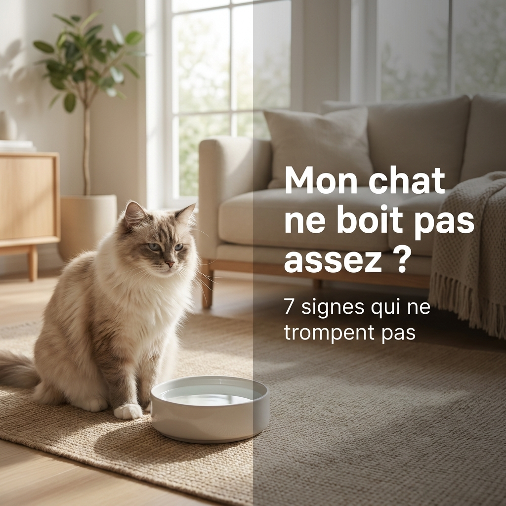 Mon chat ne boit pas assez : 7 signes qui ne trompent pas
