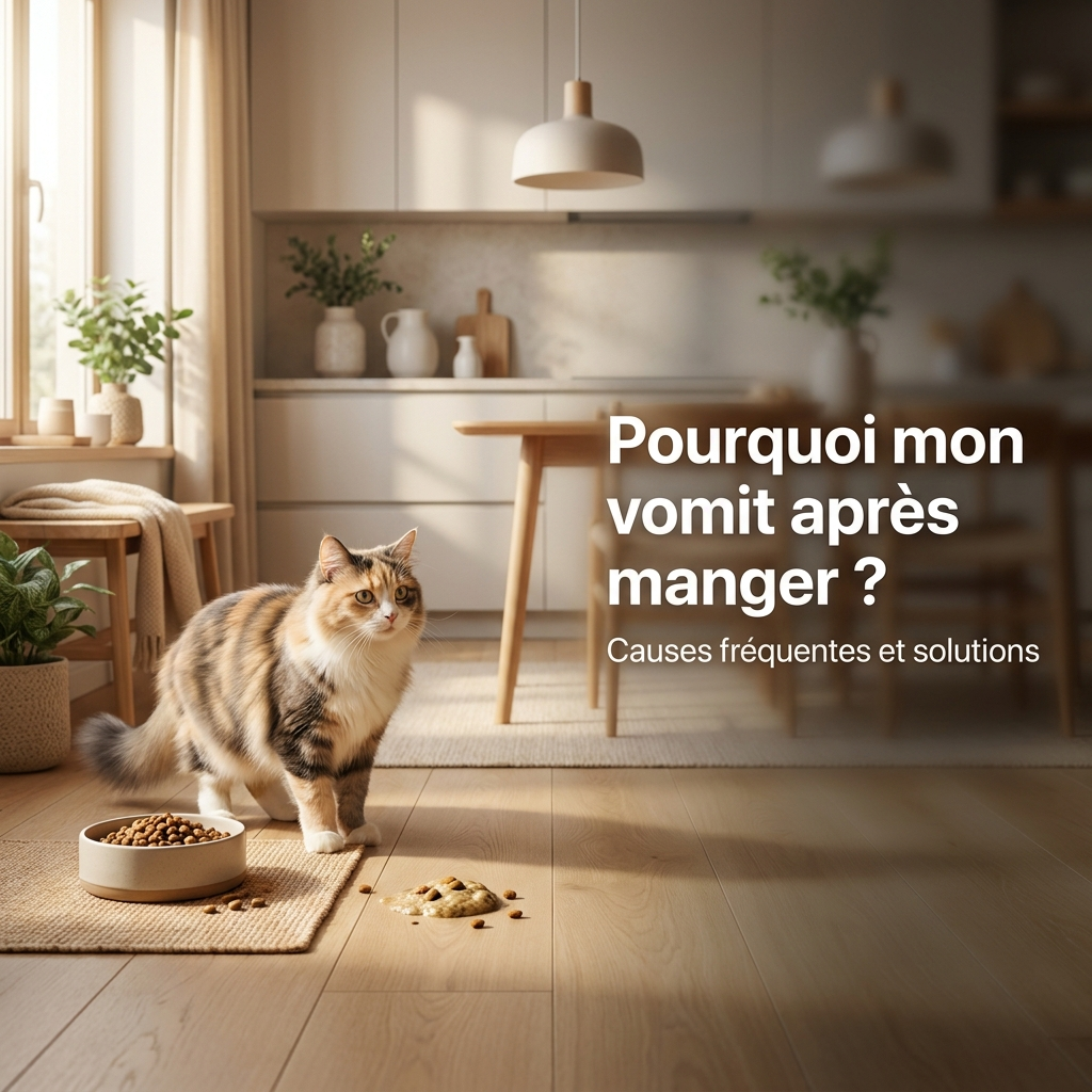 Pourquoi votre chat vomit après manger (et comment l'éviter)