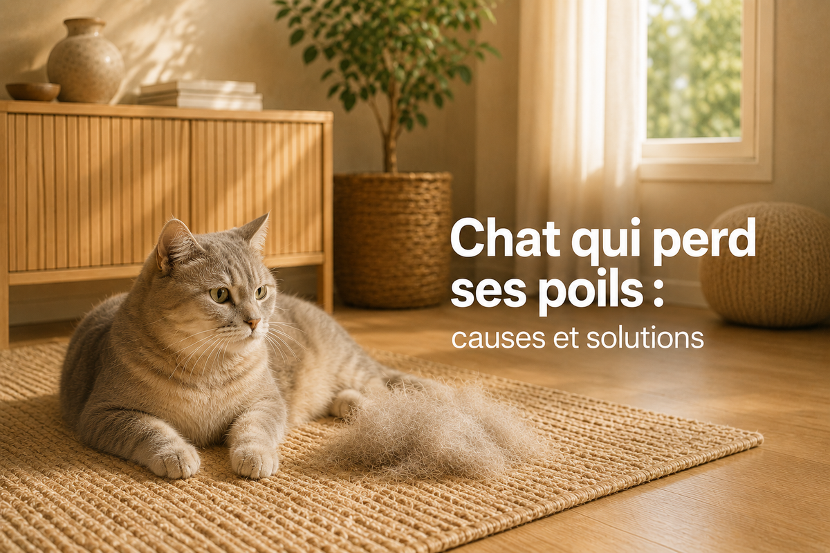 Chat qui perd ses poils : causes et solutions