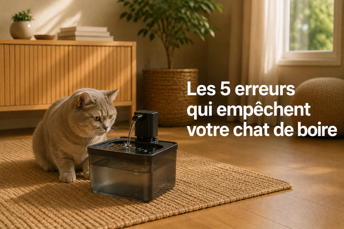 Les 5 erreurs qui empêchent votre chat de boire
