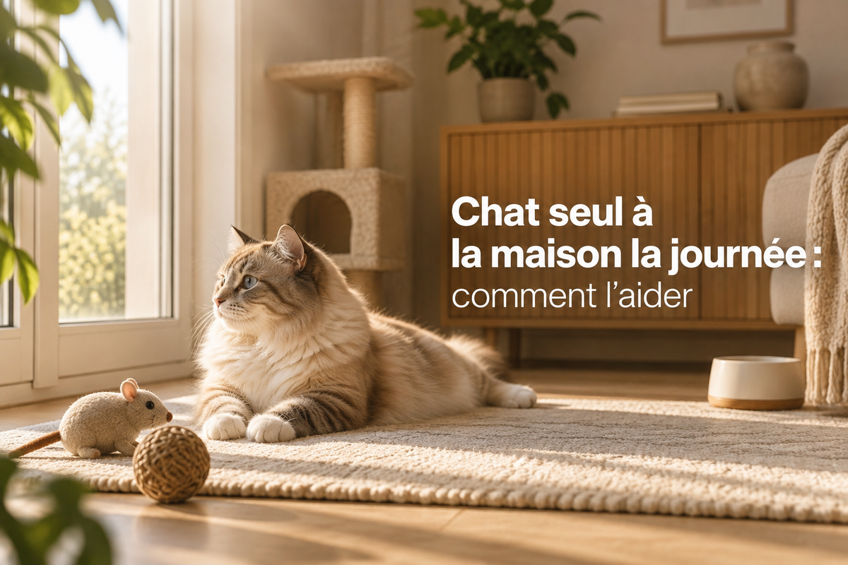 Chat seul à la maison la journée : comment l'aider