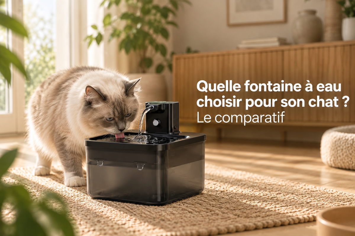 Quelle fontaine à eau choisir pour son chat ? Le comparatif