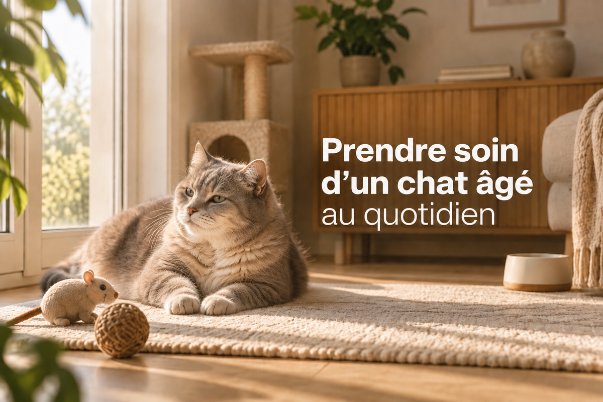 Prendre soin d'un chat âgé au quotidien