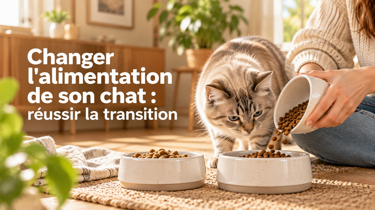 Changer l'alimentation de son chat : réussir la transition