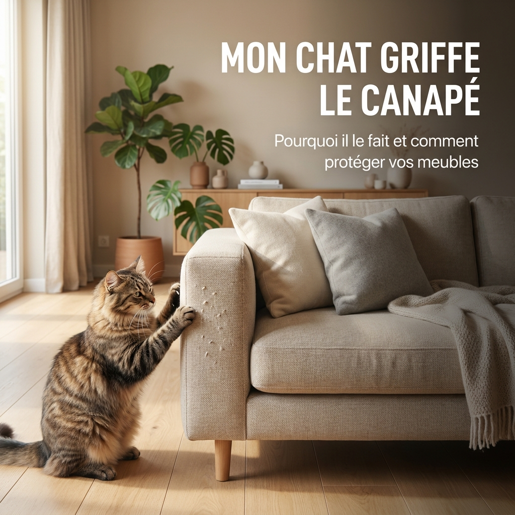 Mon chat griffe le canapé : comprendre et rediriger