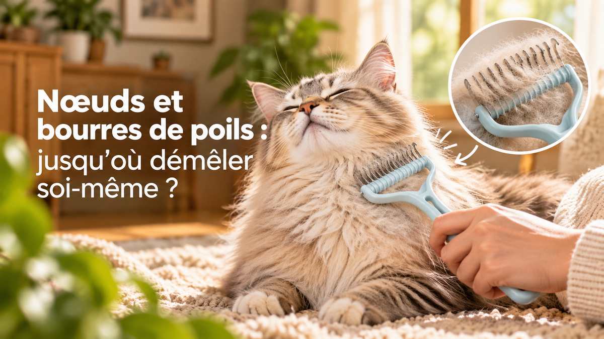 Nœuds et bourres de poils : jusqu'où démêler soi-même