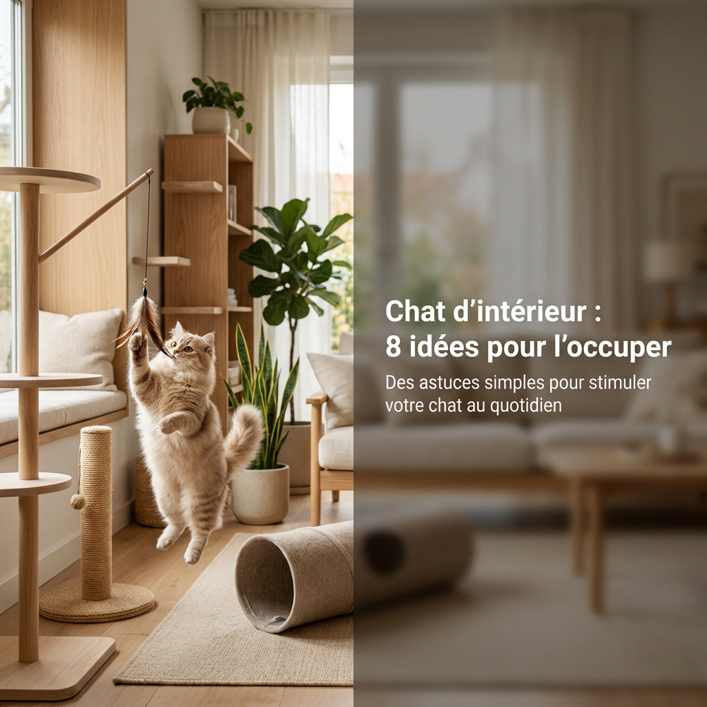 Chat d'intérieur : 8 idées pour le stimuler au quotidien