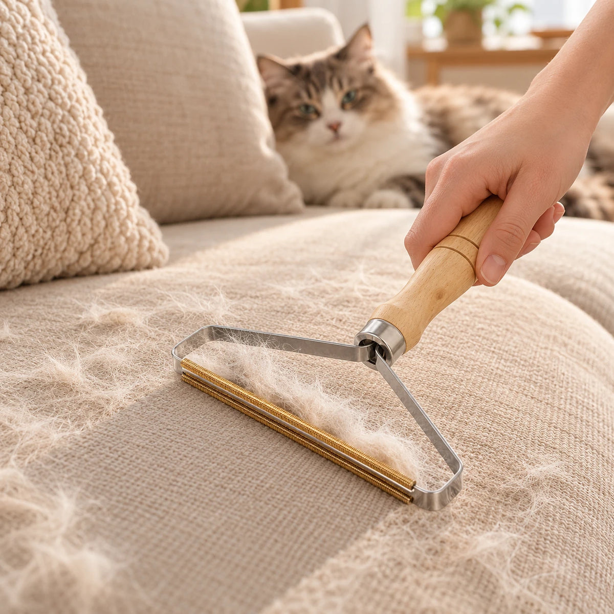 Le canapé, pas le chat