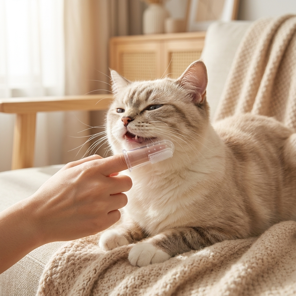 Brosse à Dents pour Chat — Doigtier Silicone (Lot de 5)