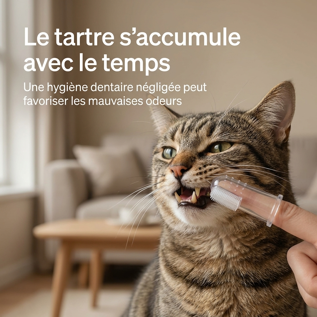 Brosse à Dents pour Chat — Doigtier Silicone (Lot de 5)