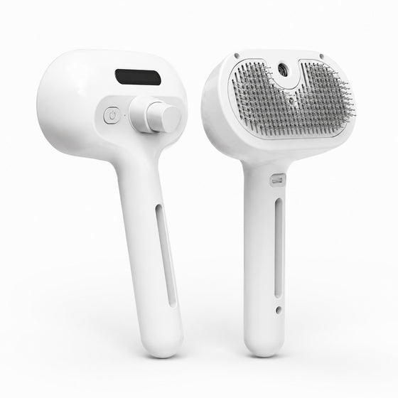 Brosse Vapeur pour Chat, Démêlante et Auto-Nettoyante