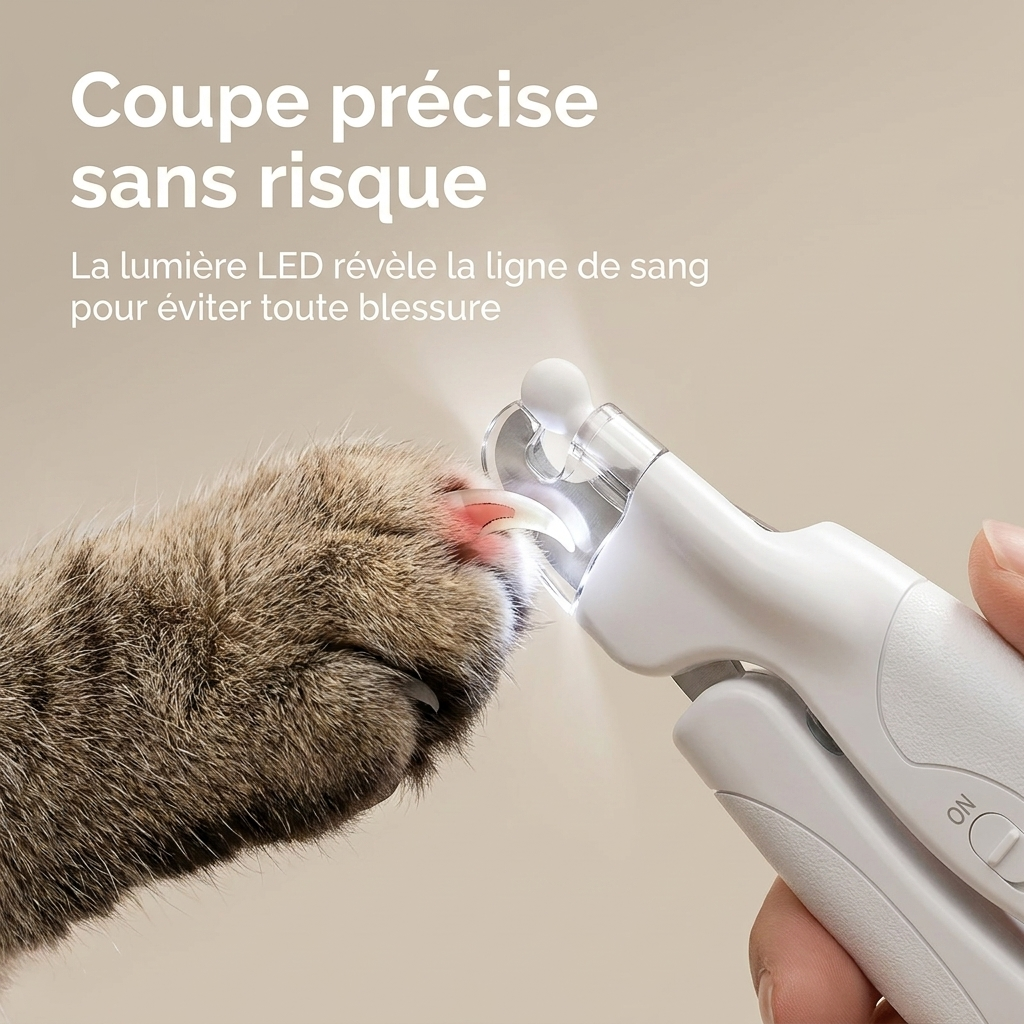 Coupe-Griffes LED pour Chat
