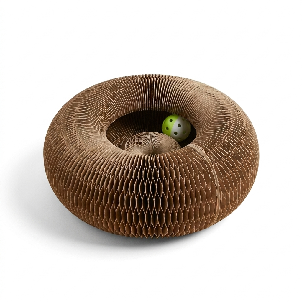 Griffoir Donut pour Chat — Carton Naturel