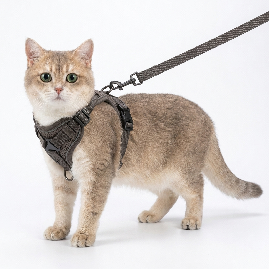 Harnais Anti-Fugue pour Chat avec Laisse Incluse