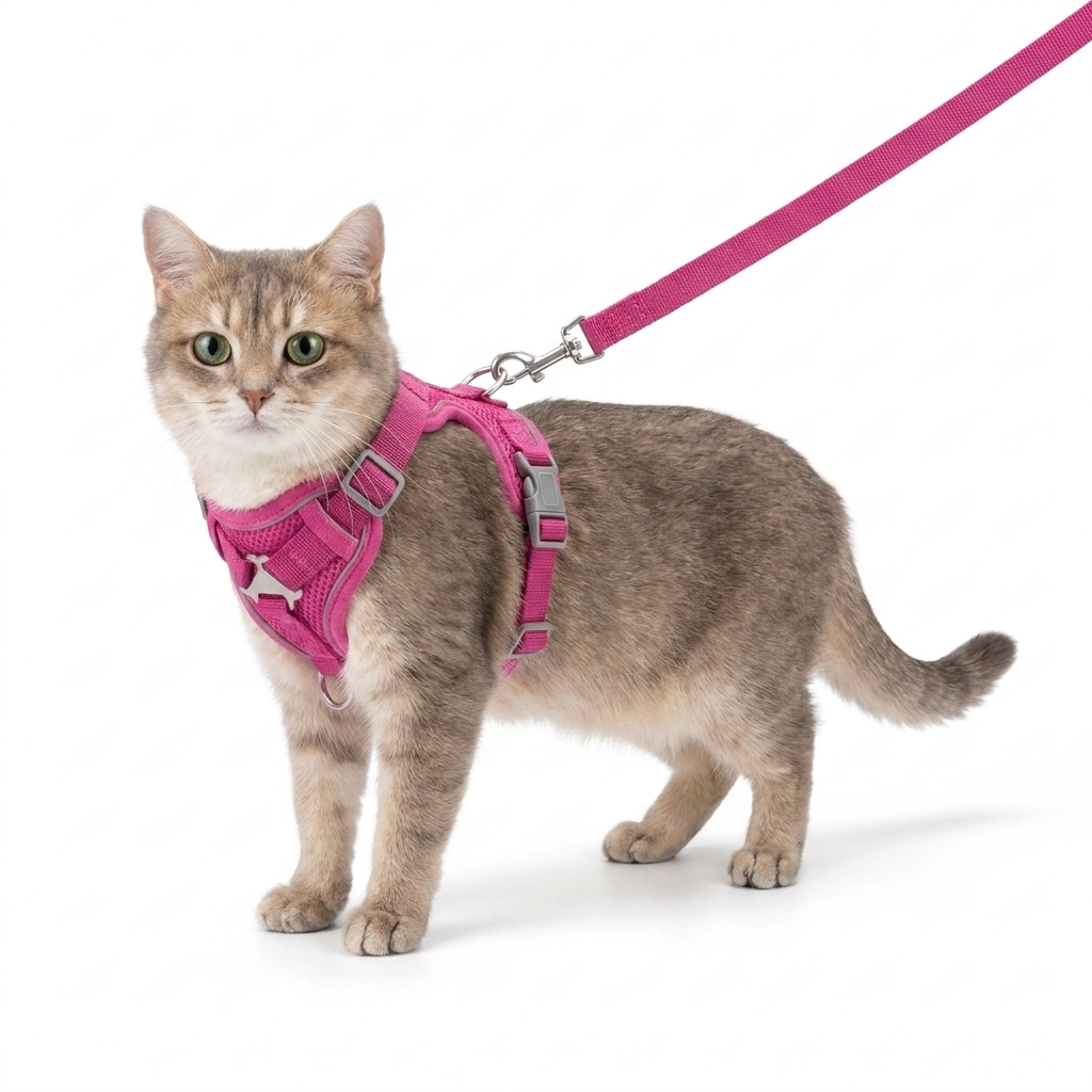 Harnais Anti-Fugue pour Chat avec Laisse Incluse