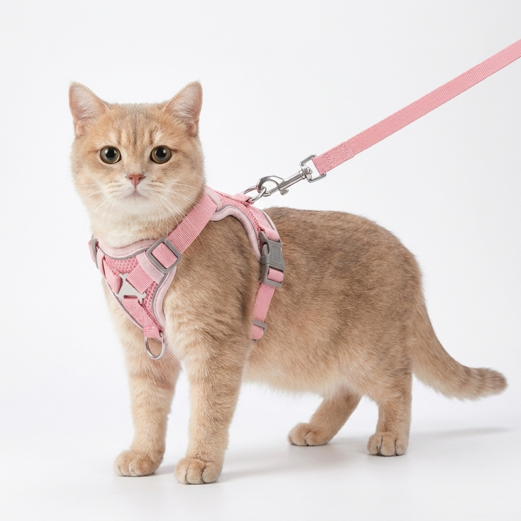 Harnais Anti-Fugue pour Chat avec Laisse Incluse