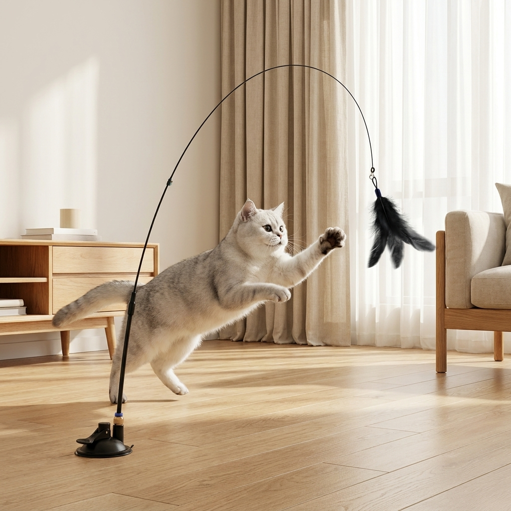 Jouet Interactif à Plume pour Chat