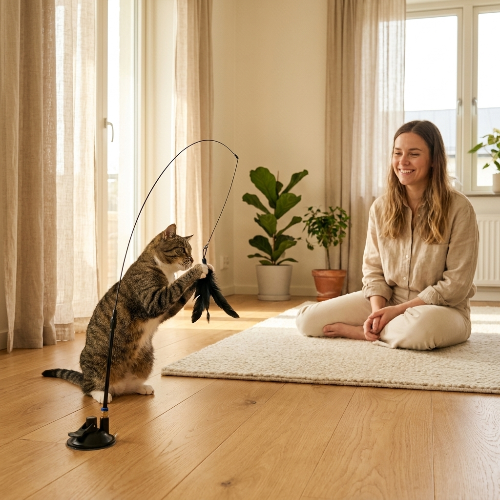 Jouet Interactif à Plume pour Chat