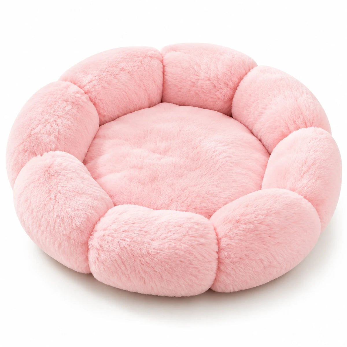 Le même panier en coloris rose, vu de trois quarts